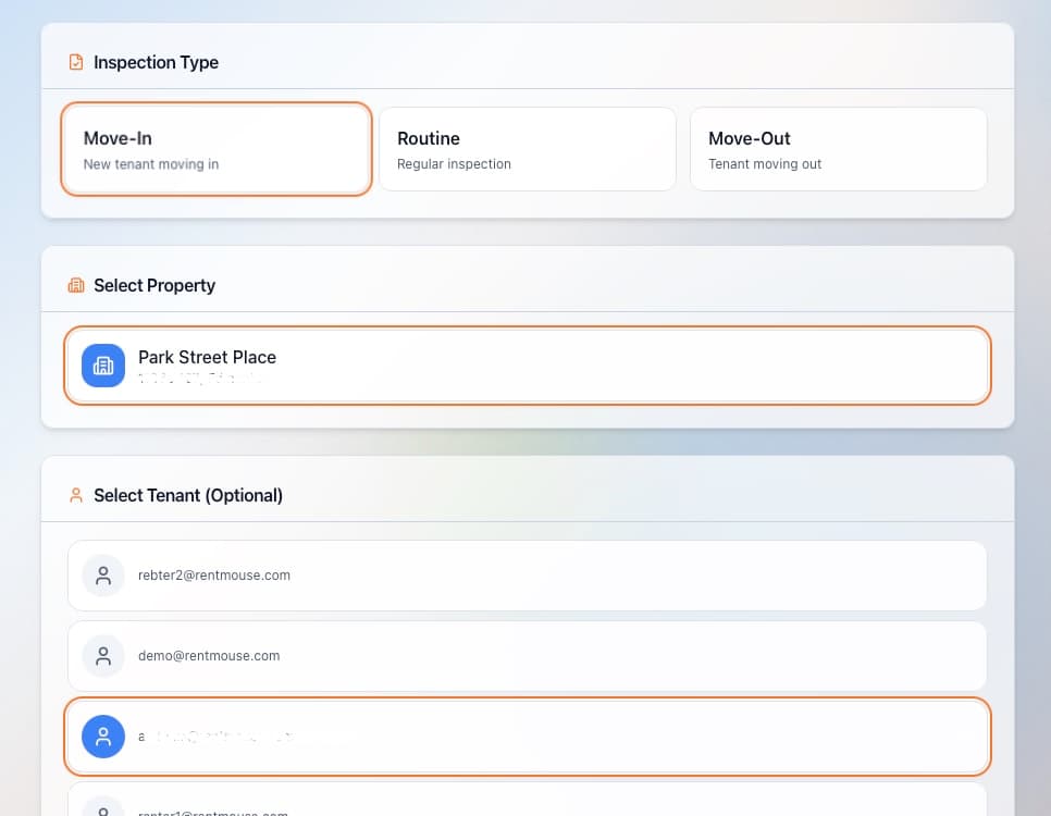 Fully integrated inspection data with RentMouse
