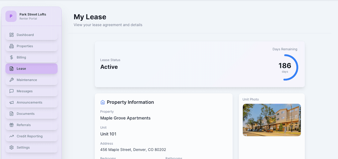 Lease Viewing