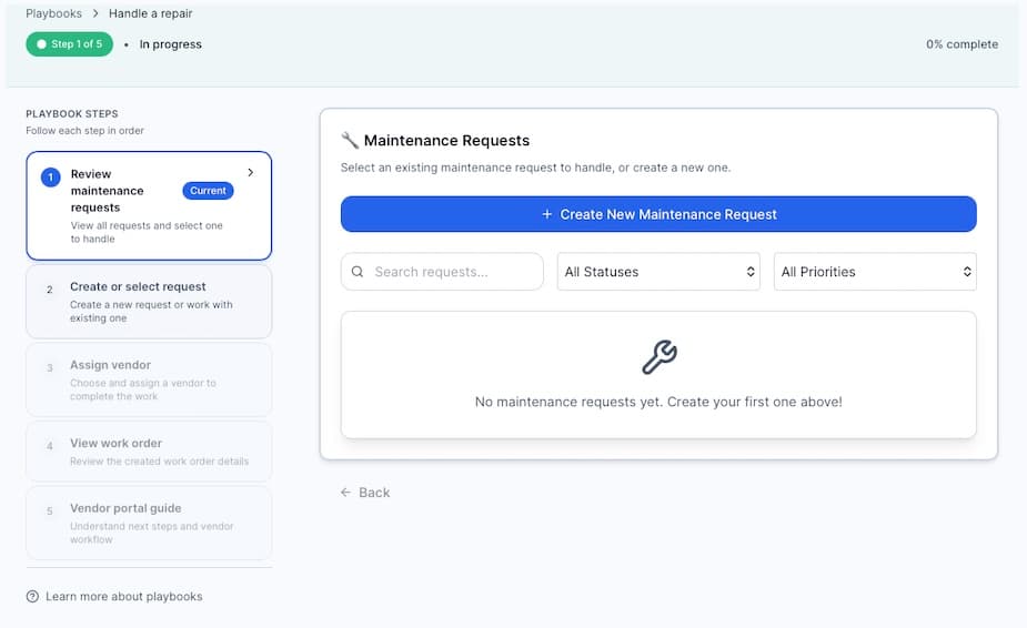 Maintenance Workflow