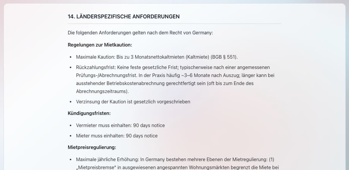 Multi-Language Lease Generation
