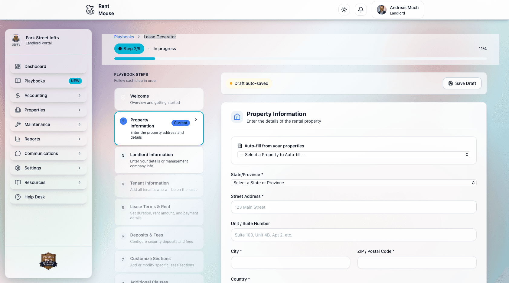 Tenant Lease Management
